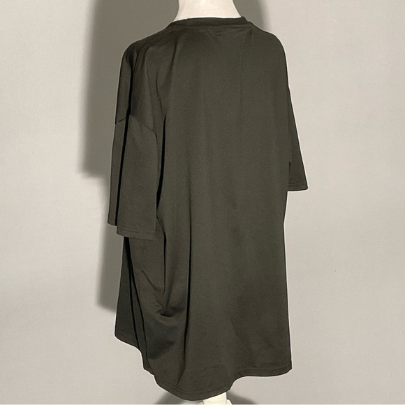 Black and Green XXL Scaredy Cat Graphic T-Shirt - Picture 6 of 11